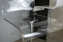 Miliboo Tabouret De Bar-Tabouret de bar design en plexiglas transparent (lot de 2) SATURNE