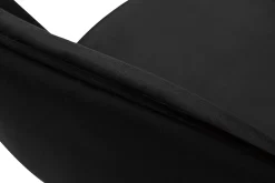 Miliboo Tabouret De Bar-Tabouret de bar design en velours noir et métal H69 cm BELLEROSE