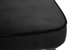 Miliboo Tabouret De Bar-Tabouret de bar design en velours noir et métal H69 cm BELLEROSE