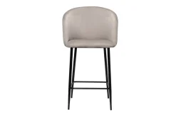 Miliboo Tabouret De Bar-Tabouret de bar design en velours taupe H68 cm VANITY