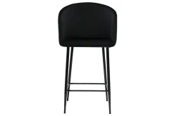 Miliboo Tabouret De Bar-Tabouret de bar design en velours noir H68 cm VANITY