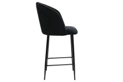Miliboo Tabouret De Bar-Tabouret de bar design en velours noir H68 cm VANITY