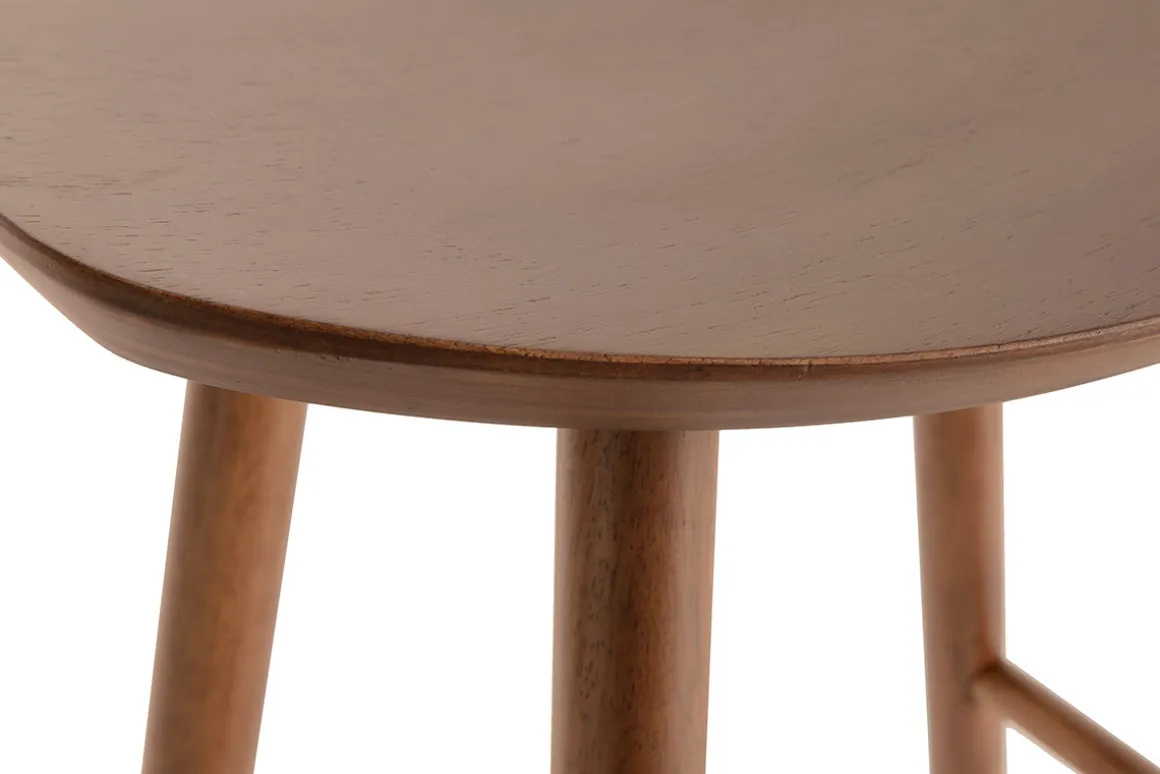 Miliboo Tabouret De Bar-Tabouret de bar design noyer H65 cm DEMORY