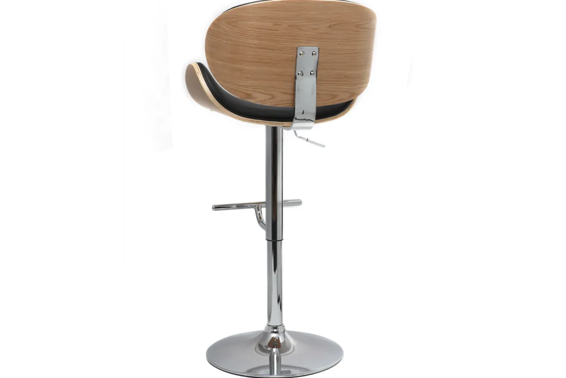 Miliboo Tabouret De Bar-Tabouret de bar design noir et bois clair WALNUT
