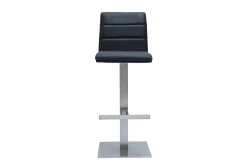 Miliboo Tabouret De Bar-Tabouret de bar design noir et inox brossé NENY