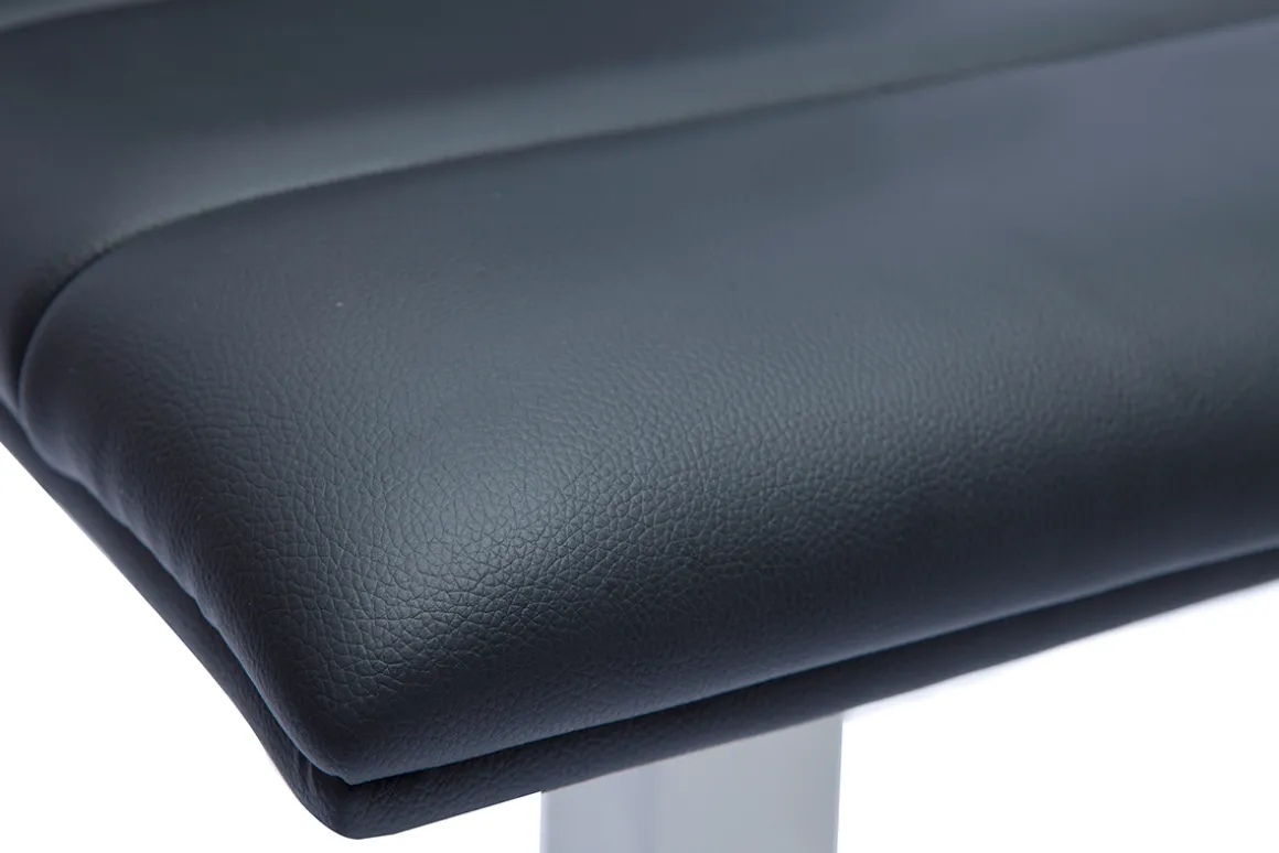 Miliboo Tabouret De Bar-Tabouret de bar design noir et inox brossé NENY