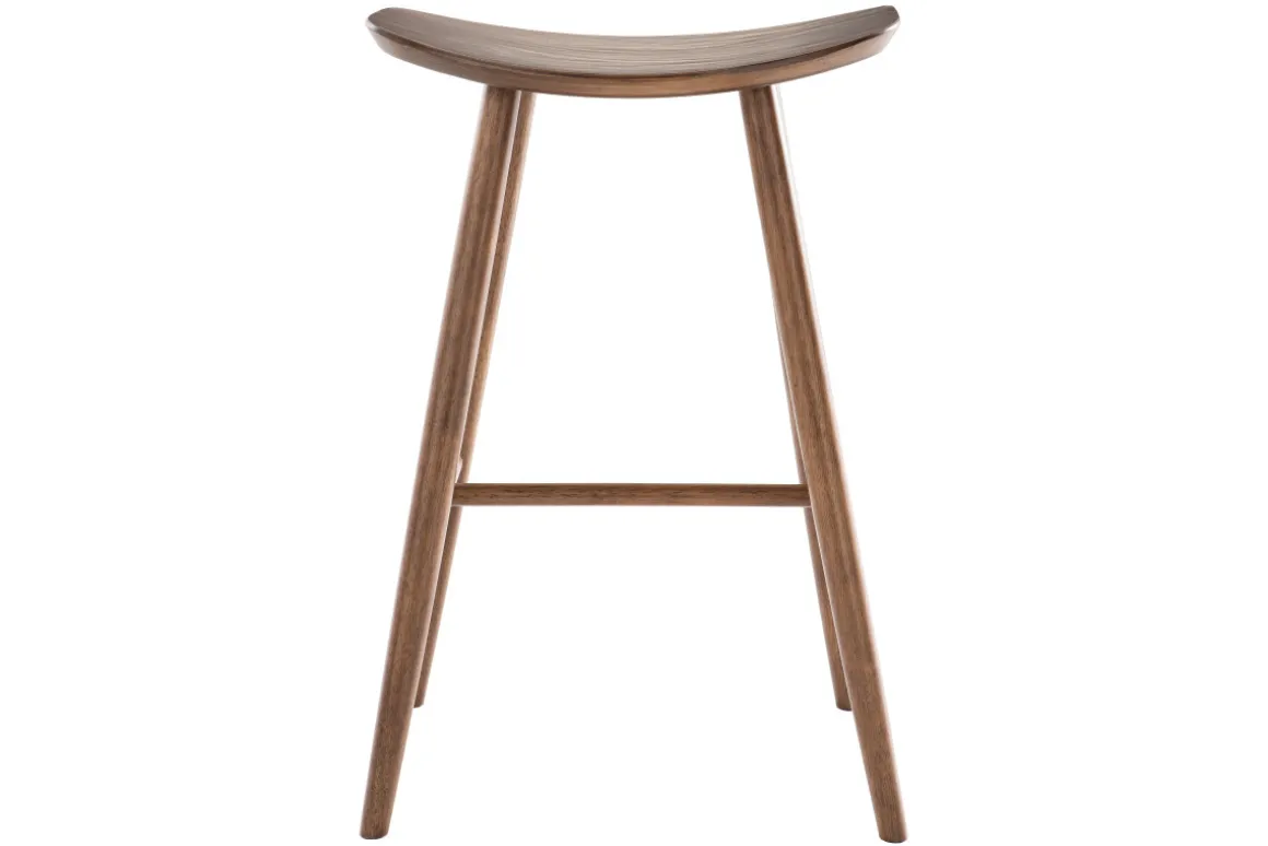 Miliboo Tabouret De Bar-Tabouret de bar design noyer H72 cm DEMORY
