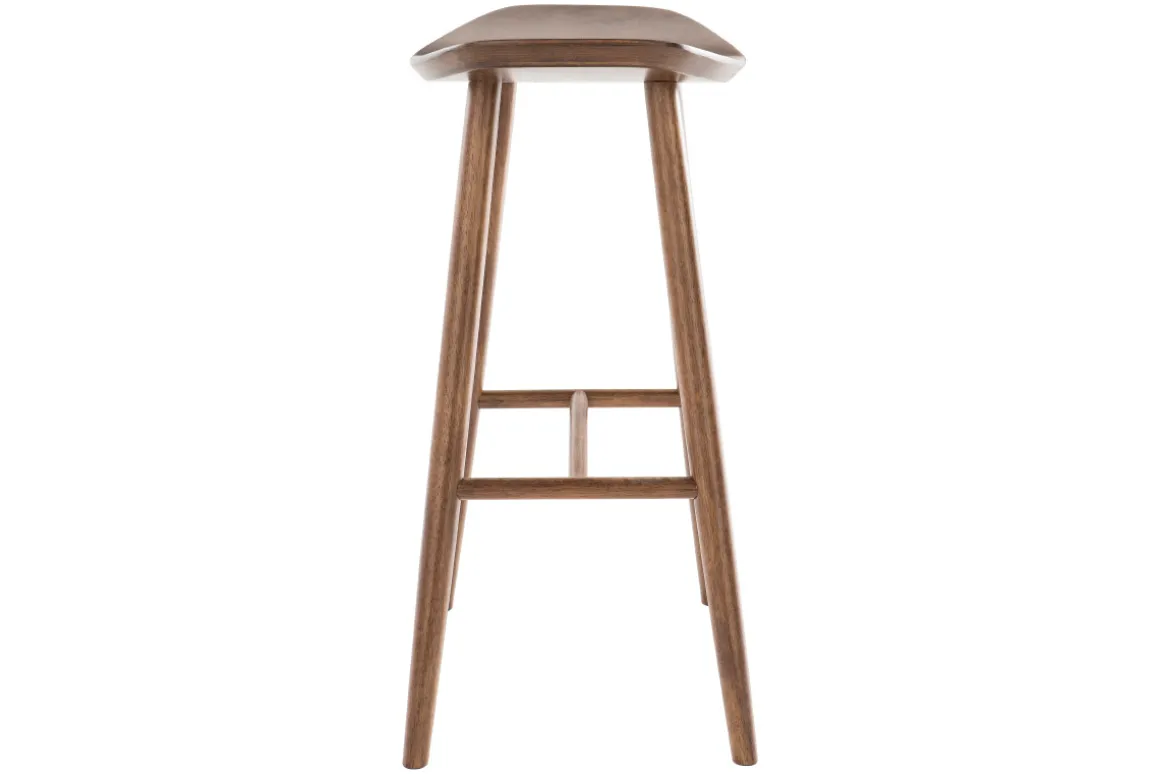 Miliboo Tabouret De Bar-Tabouret de bar design noyer H72 cm DEMORY