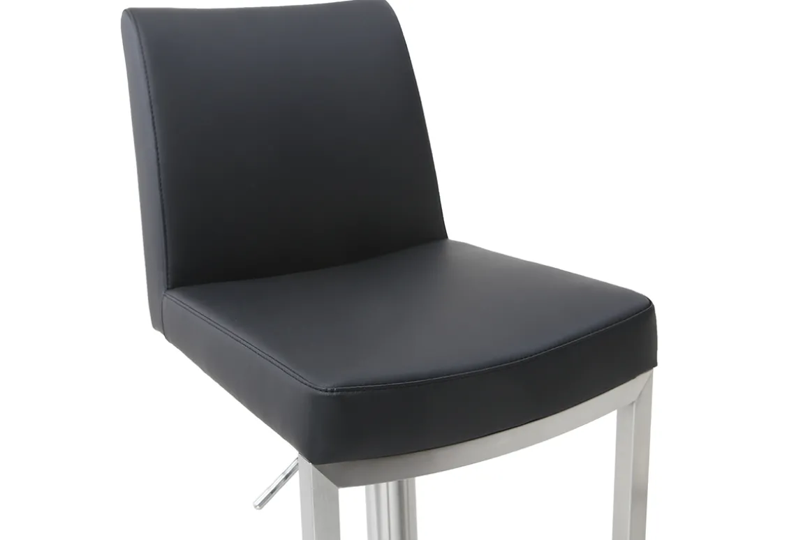 Miliboo Tabouret De Bar-Tabouret de bar design noir KYLE
