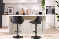 Miliboo Tabouret De Bar-Tabouret de bar design noir réglable pivotant 360° CLASH