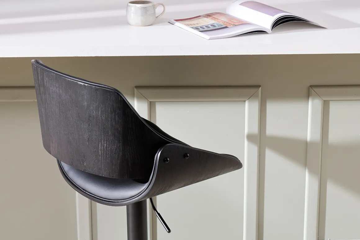 Miliboo Tabouret De Bar-Tabouret de bar design noir réglable pivotant 360° CLASH