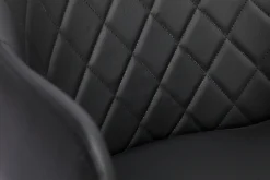 Miliboo Tabouret De Bar-Tabouret de bar design pivotant 360° noir et bois foncé H65 cm LUCIEN