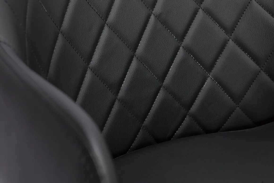 Miliboo Tabouret De Bar-Tabouret de bar design pivotant 360° noir et bois foncé H65 cm LUCIEN