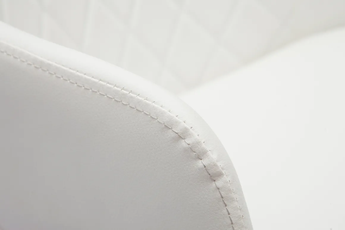 Miliboo Tabouret De Bar-Tabouret de bar design pivotant 360° blanc et bois clair H65 cm LUCIEN