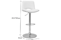 Miliboo Tabouret De Bar-Tabouret de bar design réglable blanc et bois clair PANACH