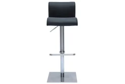 Miliboo Tabouret De Bar-Tabouret de bar design réglable noir et inox brossé SHEINA