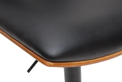 Miliboo Tabouret De Bar-Tabouret de bar design réglable noir et bois foncé PANACH