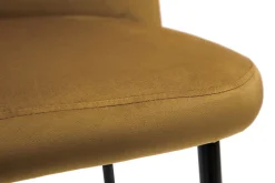 Miliboo Tabouret De Bar-Tabouret de bar fixe velours bronze et pied métal noir H78 MONTI