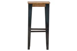 Miliboo Tabouret De Bar-Tabouret de bar industriel acier et bois manguier massif H75 cm MADISON