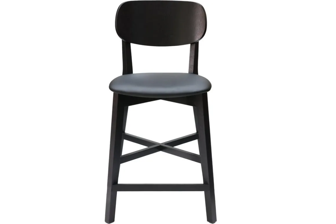 Miliboo Tabouret De Bar-Tabouret de bar noir H65 cm LUCIA