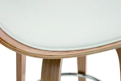 Miliboo Tabouret De Bar-Tabouret de bar pivotant blanc et bois clair 65 cm BENT