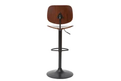 Miliboo Tabouret De Bar-Tabouret de bar relevable noyer et métal noir TOBIAS