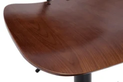 Miliboo Tabouret De Bar-Tabouret de bar relevable noyer et métal noir TOBIAS