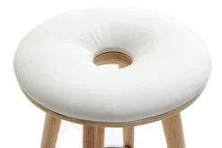 Miliboo Tabouret De Bar-Tabouret de bar scandinave blanc et bois clair 65 cm NORDECO