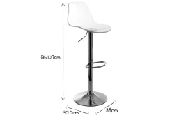 Miliboo Tabouret De Bar-Tabouret de bar transparent GALILEO