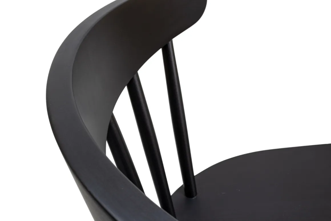 Miliboo Tabouret De Bar-Tabouret de bar vintage à barreaux noir mat H65 cm DARIA