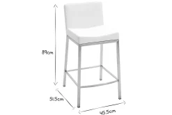 Miliboo Tabouret De Bar-Tabouret design gris H66 cm (lot de 2) EPSILON