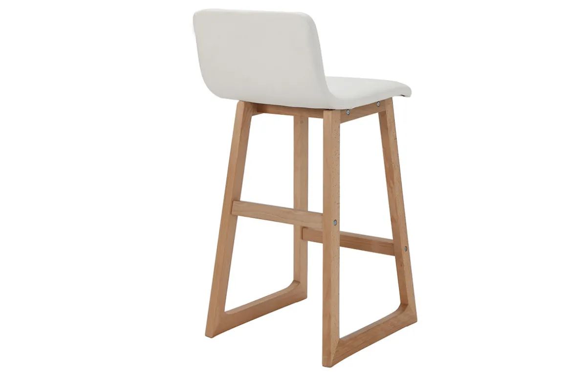 Miliboo Tabouret De Bar-Tabourets de bar bois clair et blanc 65 cm (lot de 2) OSAKA