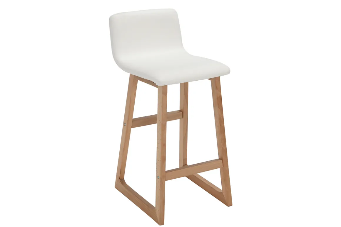 Miliboo Tabouret De Bar-Tabourets de bar bois clair et blanc 65 cm (lot de 2) OSAKA