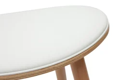 Miliboo Tabouret De Bar-Tabourets de bar bois clair et blanc H65 cm (lot de 2) MEADOW