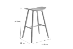Miliboo Tabouret De Bar-Tabourets de bar bois clair H65 cm (lot de 2) DEMORY