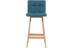 Miliboo Tabouret De Bar-Tabourets de bar bois et bleu canard H65 cm (lot de 2) KLARIS