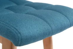 Miliboo Tabouret De Bar-Tabourets de bar bois et bleu canard H65 cm (lot de 2) KLARIS