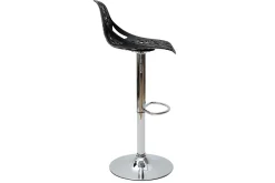 Miliboo Tabouret De Bar-Tabourets de bar design avec motif baroque noir (lot de 2) BAROCCA