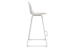 Miliboo Tabouret De Bar-Tabourets de bar design blancs pieds métal 65 cm (lot de 2) FRANZ