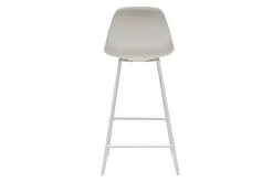 Miliboo Tabouret De Bar-Tabourets de bar design blancs pieds métal 65 cm (lot de 2) FRANZ