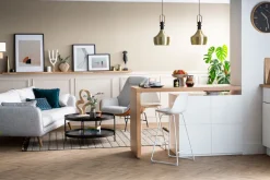 Miliboo Tabouret De Bar-Tabourets de bar design blancs pieds métal 65 cm (lot de 2) FRANZ