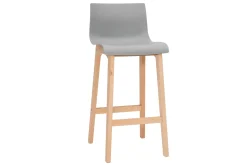 Miliboo Tabouret De Bar-Tabourets de bar design bois et gris clair H65 cm (lot de 2) NEW SURF