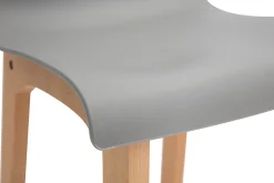 Miliboo Tabouret De Bar-Tabourets de bar design bois et gris clair H65 cm (lot de 2) NEW SURF