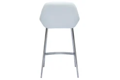 Miliboo Tabouret De Bar-Tabourets de bar design blancs et pieds métal (lot de 2) RINGER