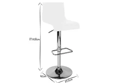 Miliboo Tabouret De Bar-Tabourets de bar design blancs (lot de 2) NEWSURF