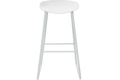Miliboo Tabouret De Bar-Tabourets de bar design blancs H75 cm (lot de 2) PEBBLE