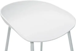 Miliboo Tabouret De Bar-Tabourets de bar design blancs H75 cm (lot de 2) PEBBLE