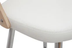 Miliboo Tabouret De Bar-Tabourets de bar design bois et blanc H66.5 (lot de 2) FALCOM