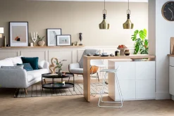 Miliboo Tabouret De Bar-Tabourets de bar design blancs H65 cm (lot de 2) ELLA