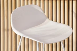 Miliboo Tabouret De Bar-Tabourets de bar design blancs H65 cm (lot de 2) ELLA